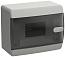 Корпус пластиковый ЩРН-П-6 IP41 черная прозрачная дверь UNION Compact UIC-KP12-N-06-41-K01 IEK