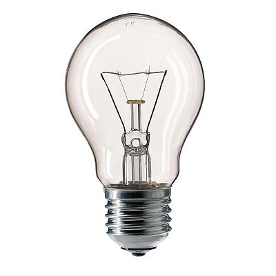 Лампа накаливания Philips GLS A55 clear, 75Вт, E27, прозрачная (871150035459484)