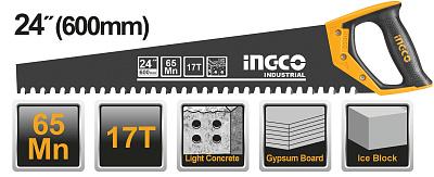 Ножовка по пенобетону 600 мм INGCO INDUSTRIAL (HCBS016001)