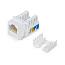 Вставка Keystone Jack RJ-45 90 градусов категория 5e неэкранированная заделка тип 110 белый WRline (WR-KJ-RJ45-C5E-90)