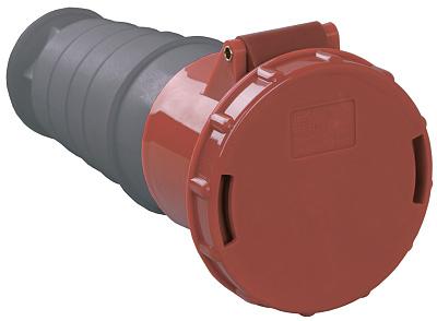 Розетка кабельная IEK 234 переносная, IP54, 63А, красная (PSR22-063-4)