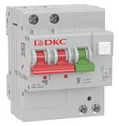 Выключатель автоматический дифференциального тока АВДТ с защитой от сверхтоков YON 50А 2П двухполюсный C 100мА MDV63-23C50-A DKC