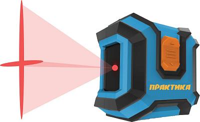 Уровень лазерный линейный (нивелир) НЛ-2Л, горизонтальная и вертикальная линии, видимость до 10 м ПРАКТИКА (649-424)