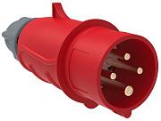 Вилка кабельная IEK ССИ-014 MAGNUM переносная, IP44, 16А, красная (PSN02-016-4)
