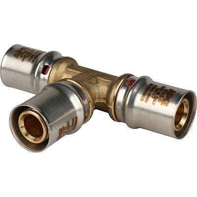Тройник соединительный 20х20х20 под опрессовку, STOUT (SFP-0006-202020)