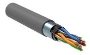 Витая пара экранированная F/UTP кат.5e 4x2x0,51 (24 AWG) PVC Серая одножильная внутренняя LC1-C5E04-311 ITK (4м), кусок продается целиком