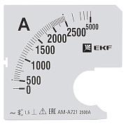 Шкала сменная для A721 2500/5А-1,5 EKF (s-a721-2500)