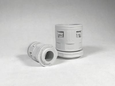 Муфта вводная для гофрированных труб, серая, 16 мм, Промрукав (PR08.3268)