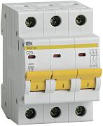 Автоматический выключатель IEK ВА 47-29 C25, 25А, трехполюсный, 4.5кА (MVA20-3-025-C)