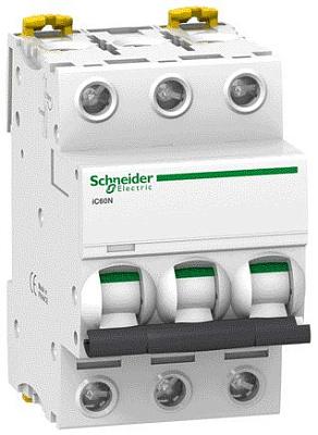 Выключатель автоматический iC60N 32А 3П трехполюсный C 6кА AC (перемен.) (A9F79332) Schneider Electric