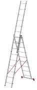 Трехсекционная алюминиевая лестница до 150кг 3х9 (5,51 м) Новая высота 2230309