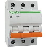 Выключатель автоматический модульный Schneider Electric ВА63 3п 20А C 4,5кA (11224)
