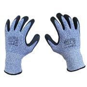 Перчатки для защиты от порезов, размер 9, HPPE+стекловолокно, SCAFFA (DY1350FRB-B/BLK-9)