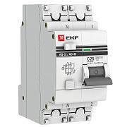 Выключатель автоматический дифференциального тока АД-32 25А (1P+N) двухполюсный характеристика C 4,5kA 30мА тип AC электронный PROxima DA32-25-30-pro EKF