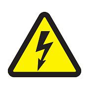 Знак безопасности "Опасность поражения электротоком", 100х100х100мм, Rexant (56-0005)