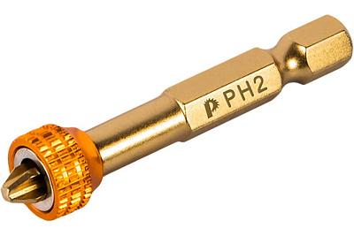Бита отверточная Эксперт PH 2, 50мм, с магнитным кольцом, ПРАКТИКА (915-663)