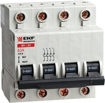 Выключатель нагрузки EKF ВН-63 PROxima, 40А, двухполюсный (SL63-2-40-pro)