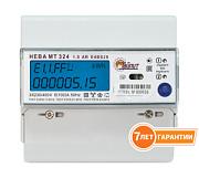 Счетчик электроэнергии НЕВА МТ 324 1.0 AR E4BS29 3х230/400В, трехфазный, многотарифный, 5(100)A Тайпит