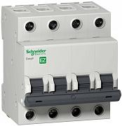 Автоматический выключатель Schneider Electric EASY9, С63, 63А, четырехполюсный, 4,5кА (EZ9F34463)
