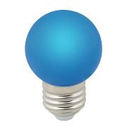 Лампа светодиодная 1Вт Е27 D45 80Лм шар матовый BLUE FR С DECOR COLOR, Volpe (UL-00005647)