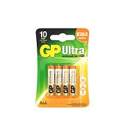 Батарейки алкалиновые AАA, GP Ultra Alkaline 24А (GP 24AU-2CR4 40/320), продаются по 4шт