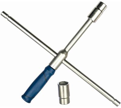 Ключ баллонный складной 17,19,21, 23мм, 1/2", CR-V, чехол КОБАЛЬТ (242-618)
