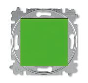 Выключатель одноклавишный ABB Levit, без подсветки, зеленый, скрытой установки (2CHH590145A6067)