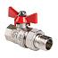 Кран шаровой со сгоном, 1 1/4", ВР/НР, бабочка, VALTEC BASE (VT.227.N.07)