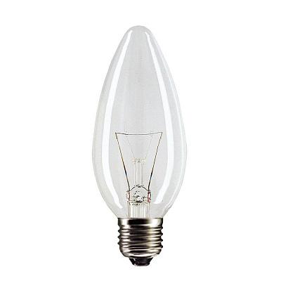 Лампа накаливания Philips B-35 clear, 60Вт, E27, ДС декоративная свеча, прозрачная (872790085488600)