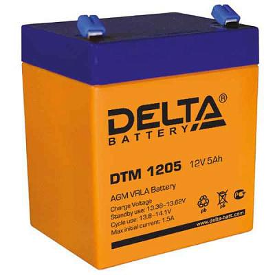 Аккумулятор 12В   5Ач (Срок службы 6 лет) DTM 1205 DELTA