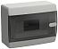Корпус пластиковый ЩРН-П-8 IP41 черная прозрачная дверь UNION Compact UIC-KP12-N-08-41-K01 IEK