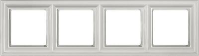 Рамка на 4 поста EcoProfi Deco, белая, JUNG (EPD484WW)