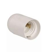 Патрон для ламп Е27 подвесной, термостойкий пластик, белый, REV (24624 4)