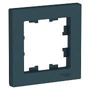 Рамка для розеток и выключателей AtlasDesign, 1 постовая, изумруд, Schneider Electric (ATN000801)