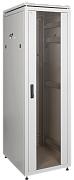 Шкаф сетевой напольный 19" LINEA N 24U 600х800мм стеклянная передняя дверь серый, ITK (LN35-24U68-G)