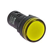 Лампа сигнальная (светодиодная матрица) AD16-22HS желтая 24B DC EKF (ledm-ad16-o-24)