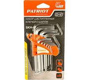 Набор ключей PATRIOT SKH-9, шестигранные с шаром,1,5-10мм, CRV, 9 шт 350002003 PATRIOT