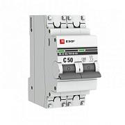 Автоматический выключатель EKF PROxima ВА 47-63 C50, 50А, двухполюсный, 4.5кА (mcb4763-2-50C-pro)