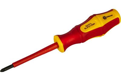 Отвертка диэлектрическая Ultra Grip FL/PZ-1, 80 мм CR-V, КОБАЛЬТ (799-727)