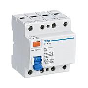 Выключатель дифференциального тока (УЗО) NL1-63, 40А, 300мА, AC, четырехполюсный, трехфазный, CHINT (200230)