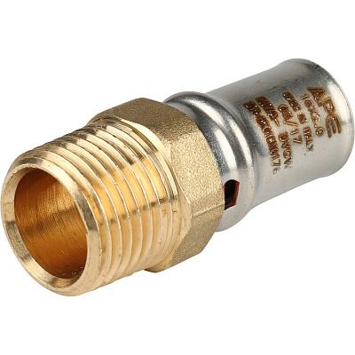 Муфта переходная 1/2"х16 НР-опрессовка, STOUT (SFP-0001-001216)