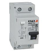 Выключатель автоматический дифференциального тока с защитой от сверхтоков АВДТ32-22C6-AC-УХЛ4 (2P, C6, 30mA) 4,5кА КЭАЗ (318368)