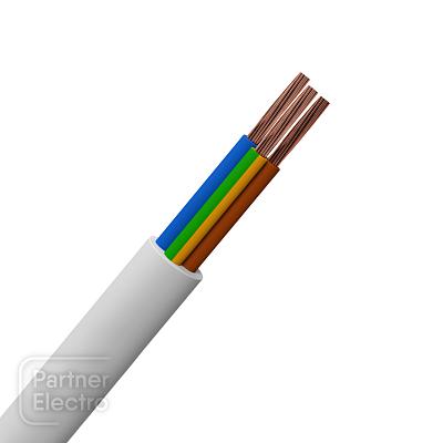 Провод ПВС 3х1,5 (2х1,5+1х1,5) Партнер-Электро (4м), кусок продается целиком