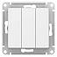 Выключатель трехклавишный (сх.1+1+1) 10АХ AtlasDesign, Schneider Electric (ATN000131)