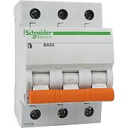 Автоматический выключатель Schneider Electric ВА63 Домовой C63, 63А, трехполюсный, 4.5кА (11229)