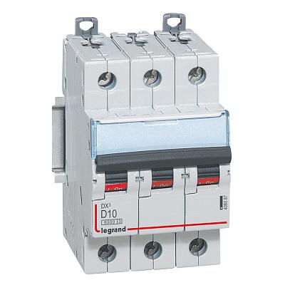 Legrand Авт выкл 3П D 10А 10кА DX3 408087 /1шт/