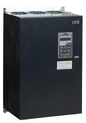 Преобразователь частоты A650 380В 3Ф 30kW 60А со встроенным тормозным модулем ONI (A650-33E30T)