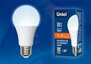 Светодиодная лампа Uniel 10Вт, LED-A60-10W/NW/E27/FR/12-24V 12-24В матовая 4000К (UL-00002381)