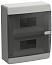 Корпус пластиковый ЩРН-П-18 IP41 черная прозрачная дверь UNION Compact UIC-KP12-N-18-41-K01 IEK