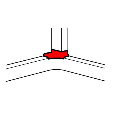 Кабель-канал DLP 3D отвод угловой, Legrand (10761)
